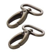 Swivel Hook 1.5" Antique Brass Set of 2
