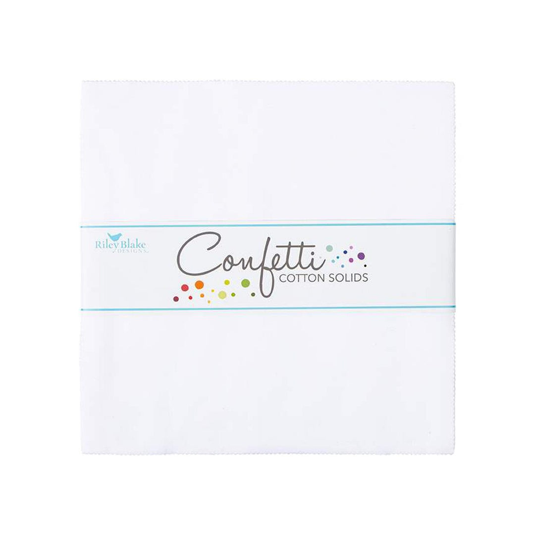 Confetti Cottons Riley White 10in Stacker