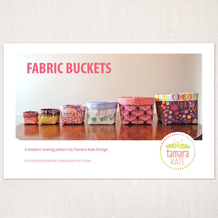 Fabric Buckets Sewing Pattern