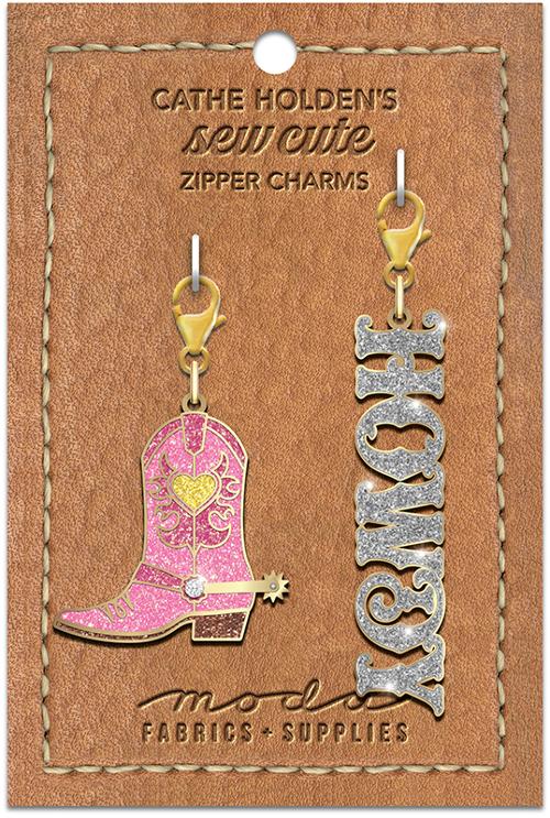 Cowboy Boot Howdy Zipper Pull.jpg