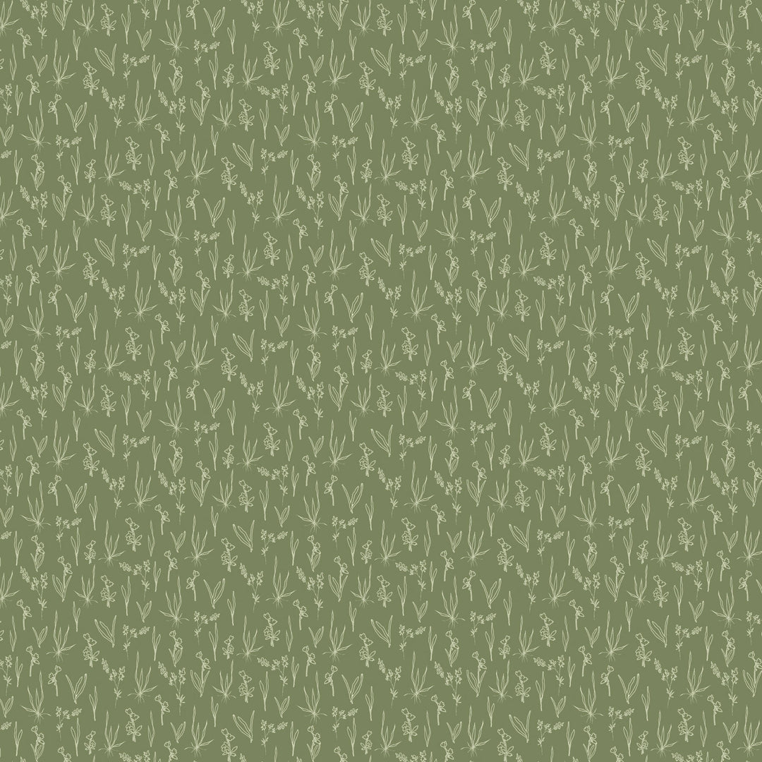 91179-75 Line Floral - Green.jpeg