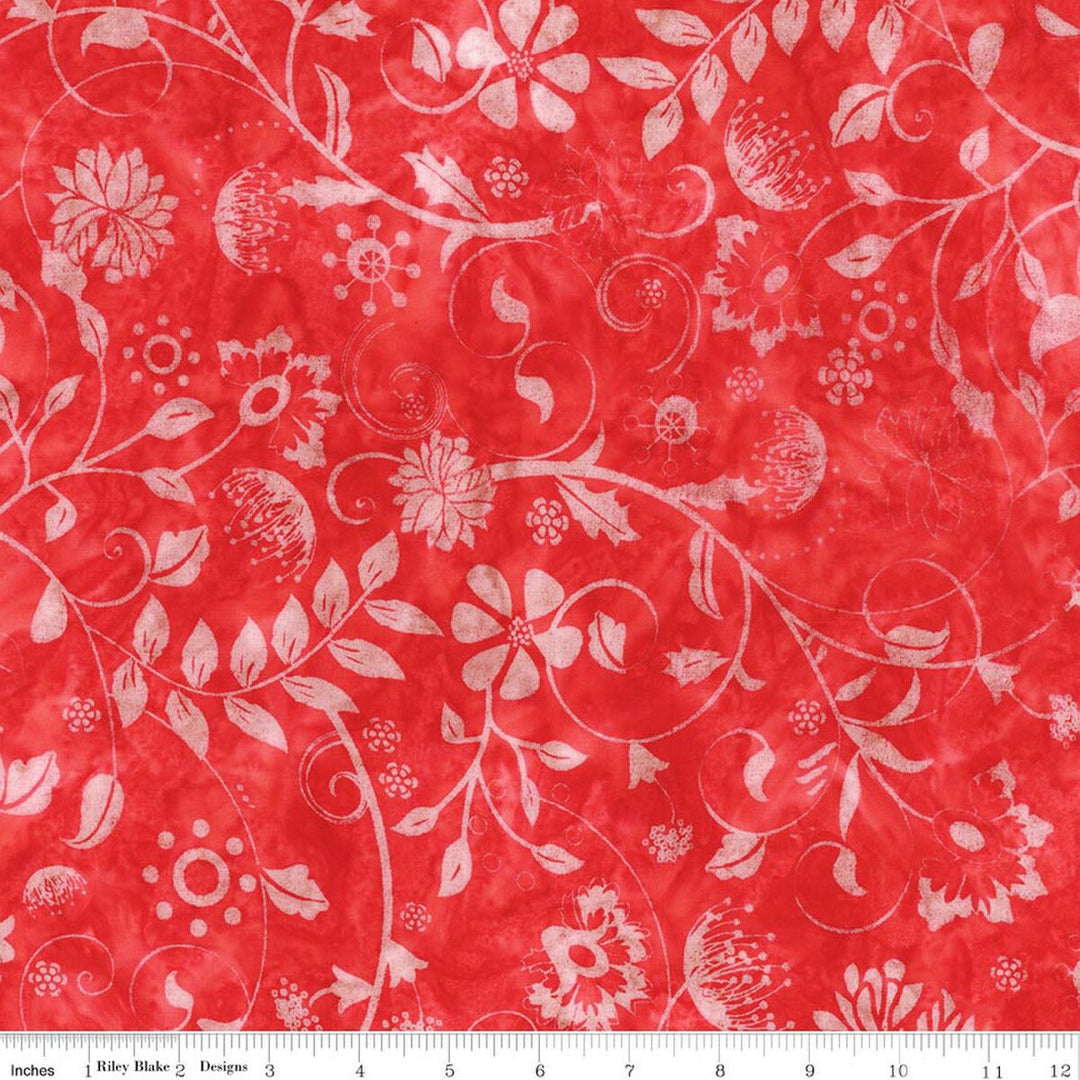 Wild Blossoms Rayon Cherry