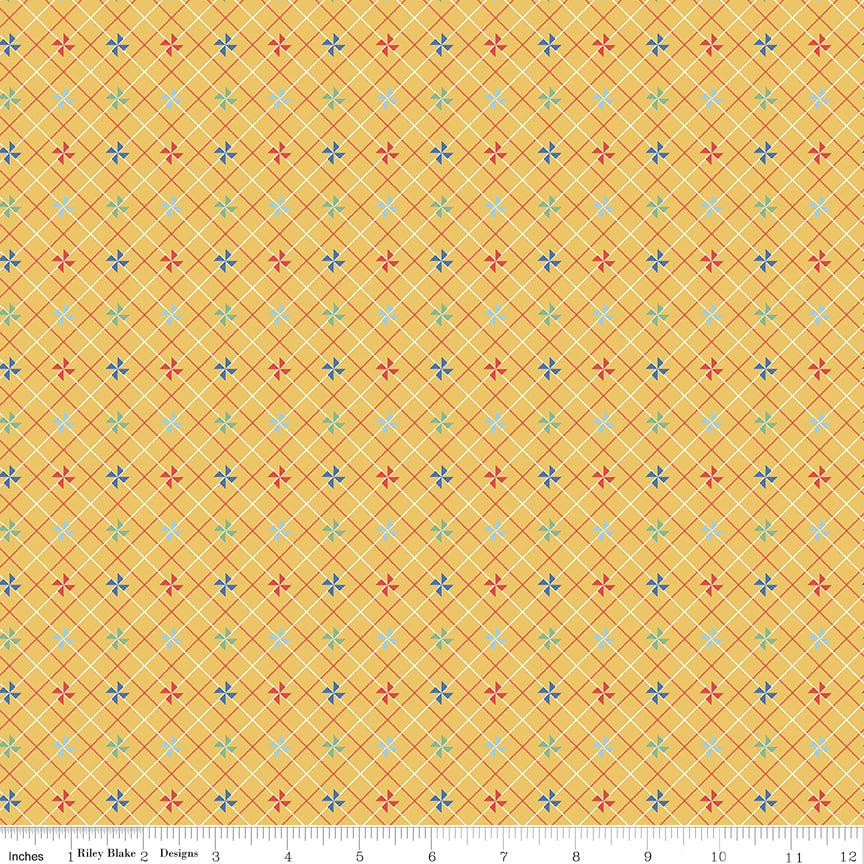 Dear Sweethearts Pinwheels Yellow