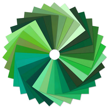 Color Patchwork Party Charm Pack Greens