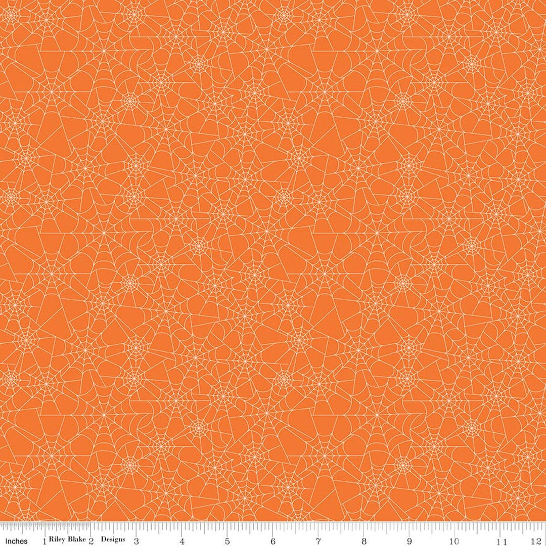 Seasonal Basics Spider Webs Orange