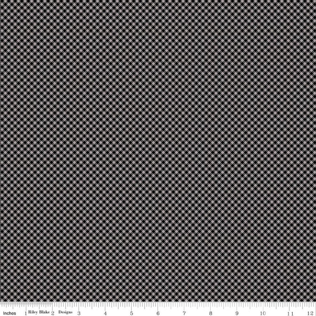 Seasonal Basics Gingham Black on Gray