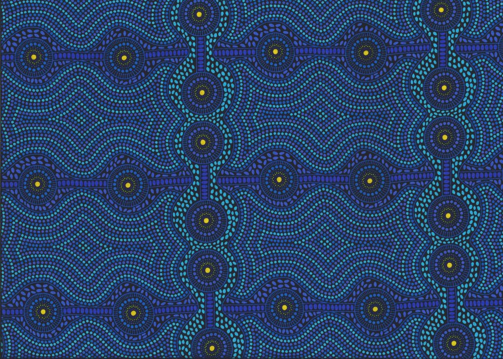 Desert Landscape Blue