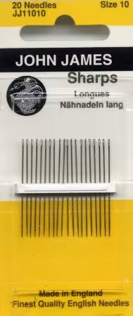 John James Sharps Needle Size 10 20ct