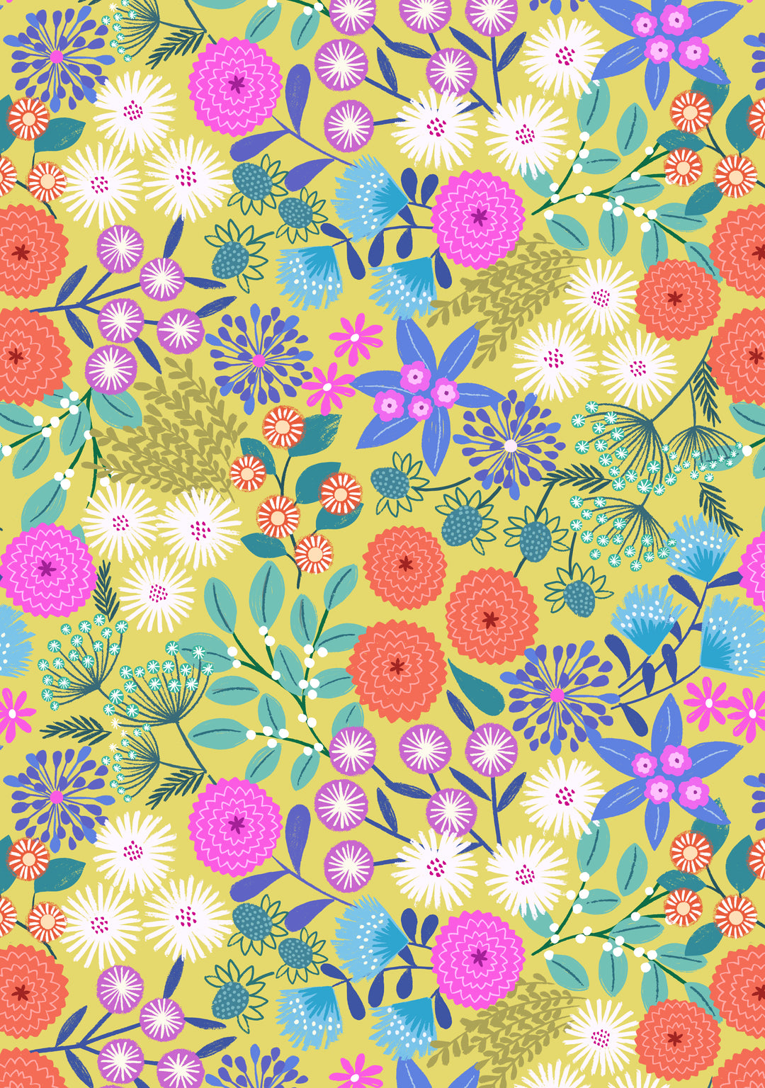 Creative Landscapes Floral on Sunny Day Yellow