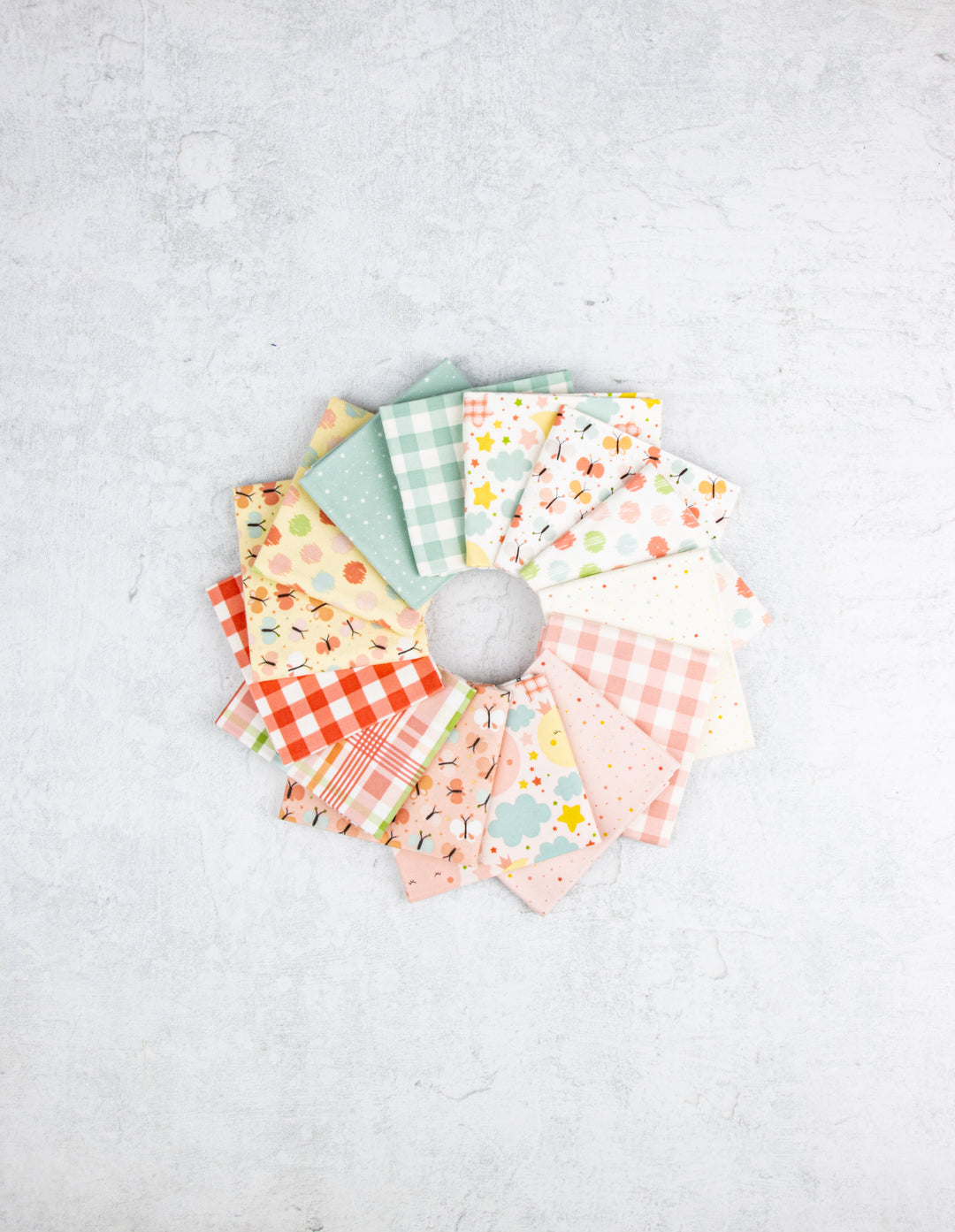 Love you to the Moon Coral Panel Quilt