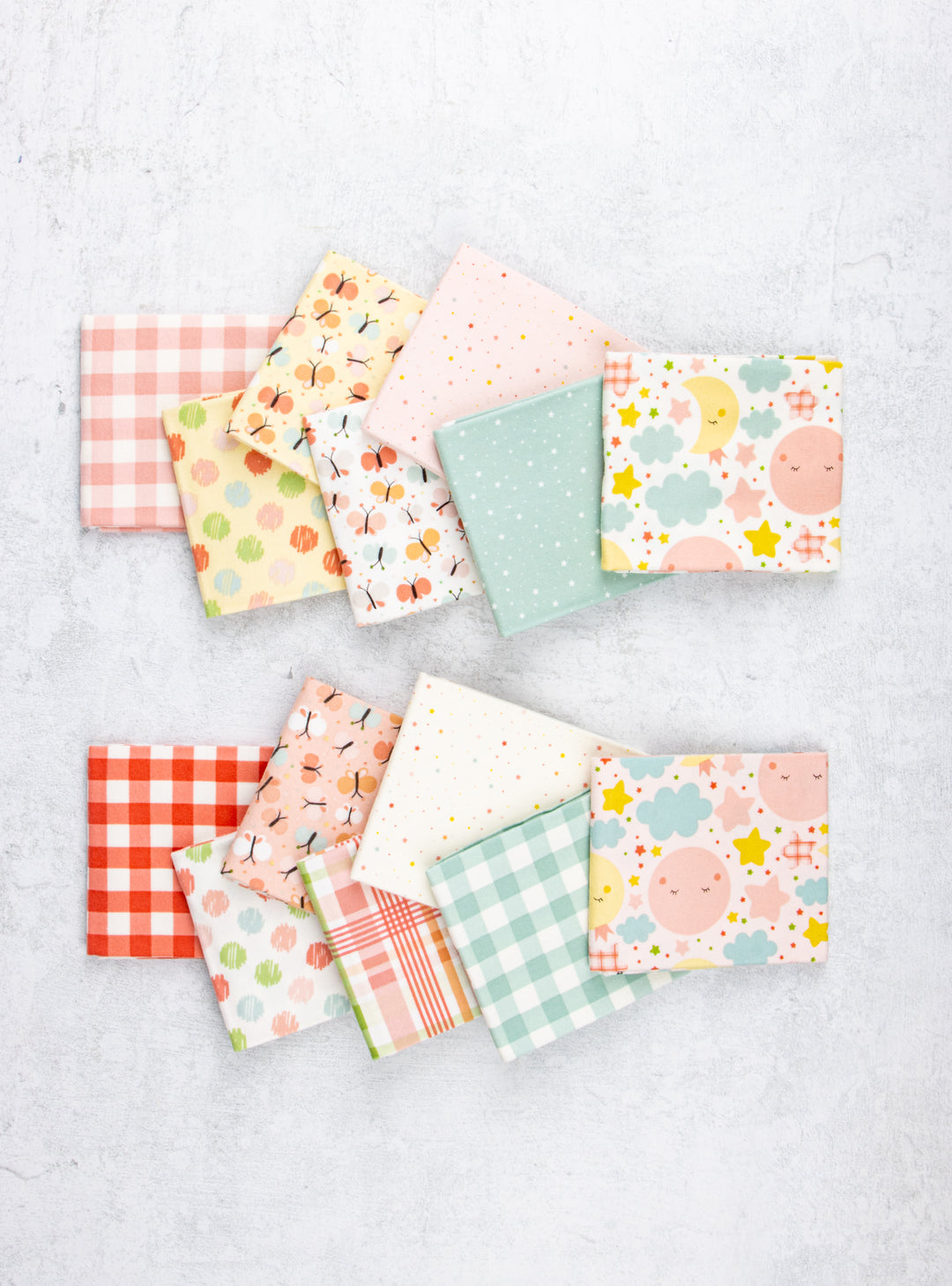 Love you to the Moon Coral Panel Quilt