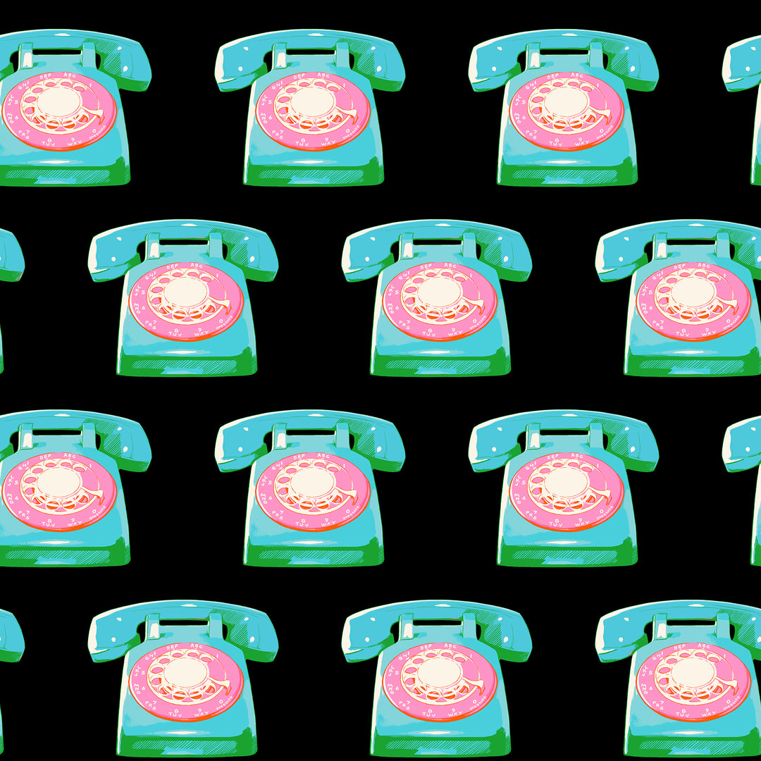 Sparkle Mart Telephones Black