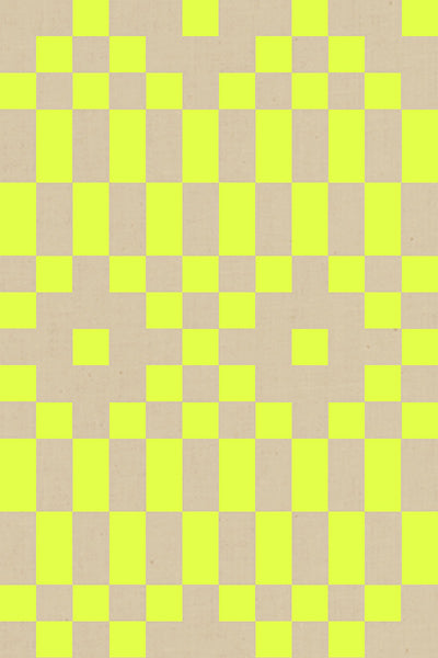 Lofi Linens Bit Mapped Neon Yellow