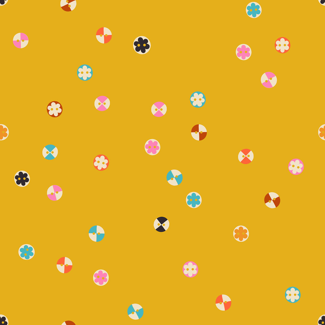 1 800 Notions Buttons Goldenrod