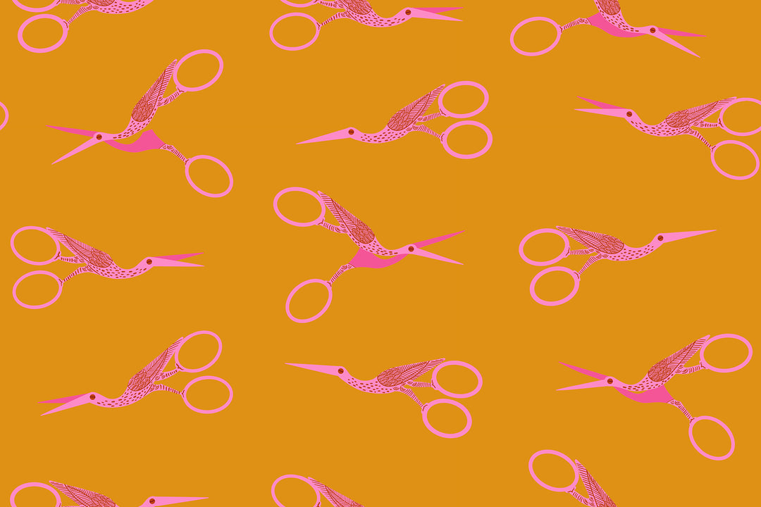1 800 Notions Stork Scissors Honey