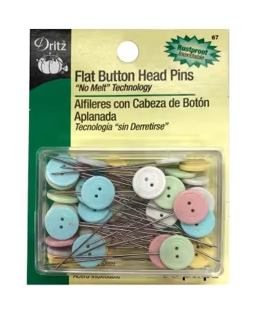 Button Flat Head Pin Size 24 - 1 1/2, 50 count