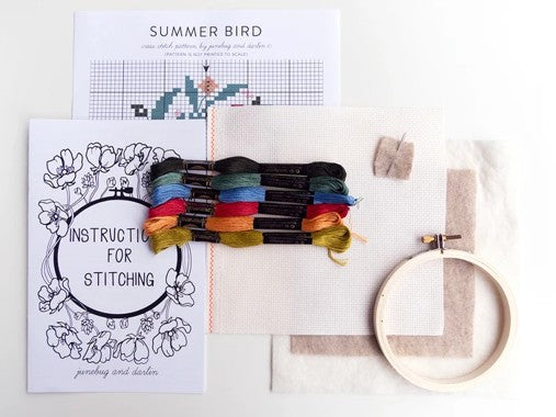 Summer Bird Embroidery Kit