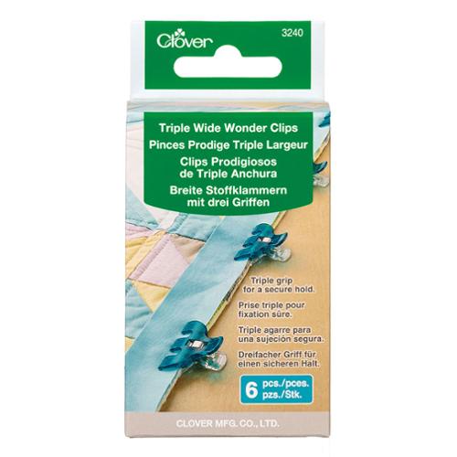 Triple Wide Wonder Clips 6pc